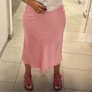 Zara Pink Midi Skirt